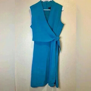 Valerie Dresses Vintage Y2K 100% Pure‎ Silk Side Tie Stylish Midi Dress Size 14